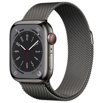 Apple Watch Series 8 GPS + Cellular viền thép, dây thép