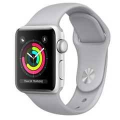 Apple Watch Series 3 GPS 38mm, viền nhôm, dây màu trắng xám