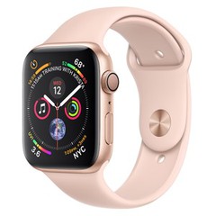 Apple Watch Series 4 GPS, 44mm viền nhôm vàng dây cao su hồng MU6F2VN/A