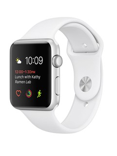 Apple Watch Series 2 38mm Silver Aluminium Case with White Sport Band