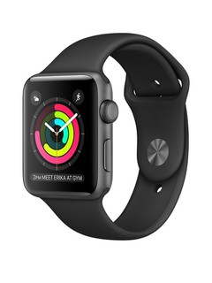 Apple Watch Series 2, 42mm Space Grey Aluminium Case with Black Sport Band