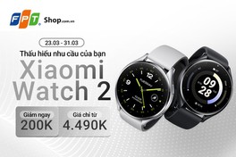Đồng hồ thông minh Xiaomi Watch 2: Bền bỉ vượt trội - Theo dõi sức khỏe toàn diện