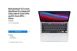 Apple bắt đầu bán MacBook Pro 13 inch M1 refurbished với giá rẻ hơn 15%