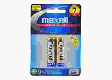 Maxell AA LR6(GD) 1.5V Alkaline Battery 0% Mercury and Cadmium (40  Batteries)