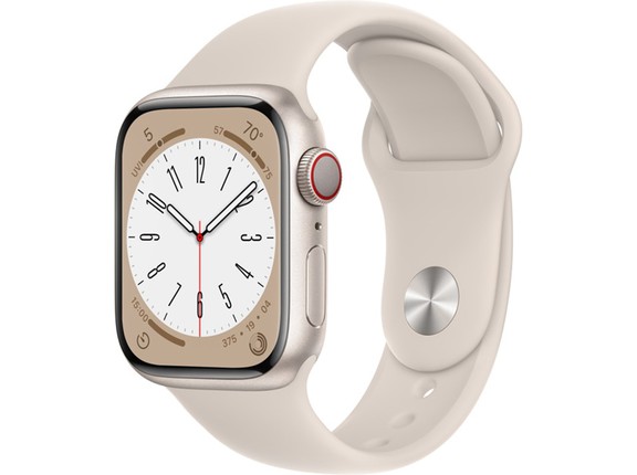 Apple Watch Series 8 GPS + Cellular 41mm viền nhôm, dây cao su
