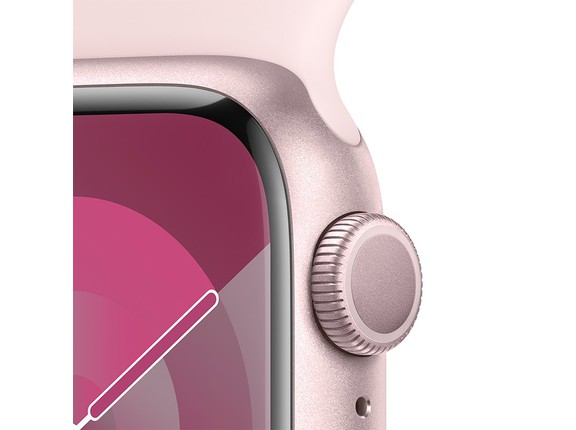Apple Watch Series 9 GPS 41mm Viền nhôm Dây cao su cỡ S/M