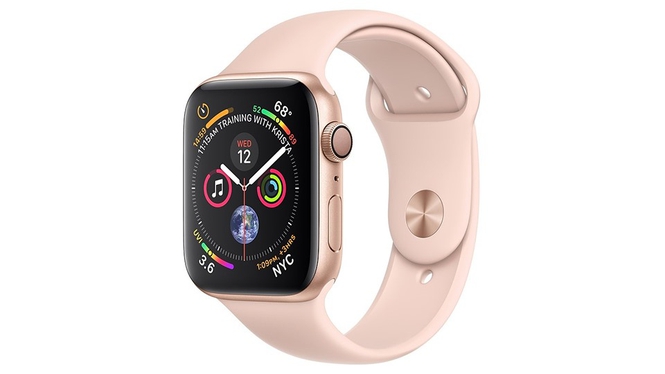 Apple Watch Series 4 GPS, 40mm dây cao su hồng - Trả góp 0% | Fptshop.com.vn