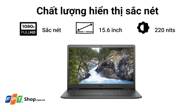 Laptop Dell Inspiron N3501 i3 1125G4/4GB/256GB/15.6"FHD/Win 10