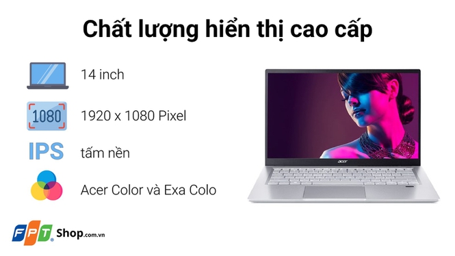 Laptop Acer Swift 3 SF314-43-R4X3 R5 5500U/16GB/512GB SSD/Win11