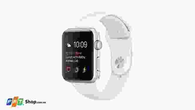 Apple Watch Series 1 38mm, viền nhôm, dây màu trắng | Fptshop.com.vn