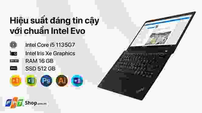 Lenovo ThinkPad T14s Gen 2 Intel Core i5 1135G7 Laptop, 14.0