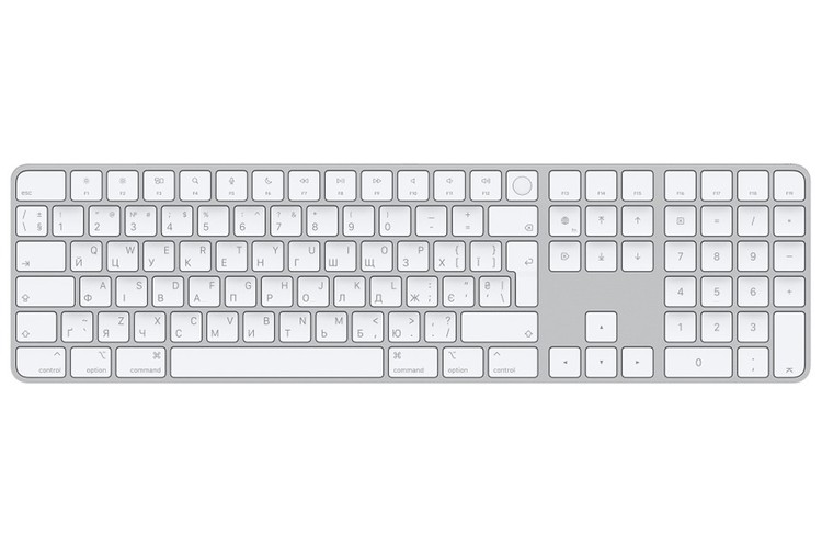 Bàn phím không dây Apple Magic Keyboard 2021 Touch ID and Numeric Keypad (No.00770728)