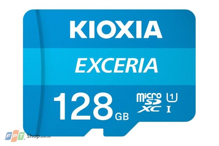 Thẻ nhớ Kioxia 128GB microSD Exceria C10 U1 with adapte (No.00808496)