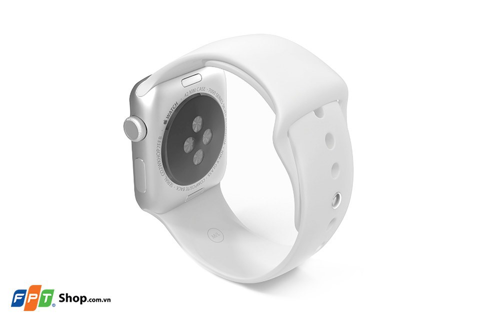 Apple Watch Series 2 38mm Silver Aluminium Case with White Sport Band