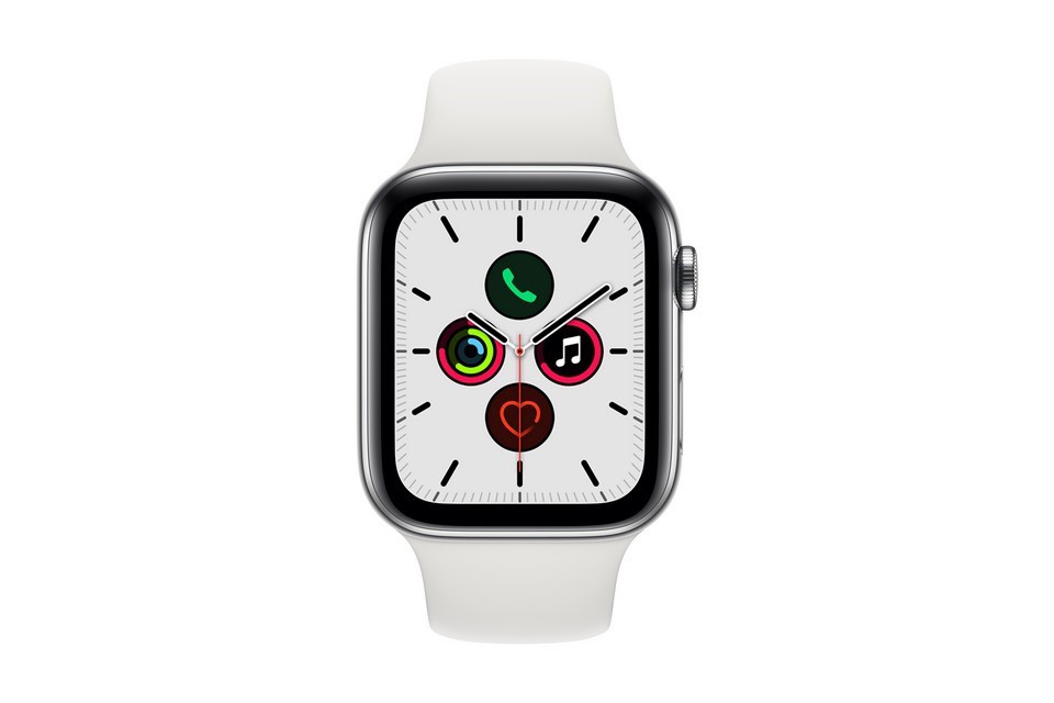 Apple Watch Series 5 GPS Cellular 44mm viền thép dây cao su