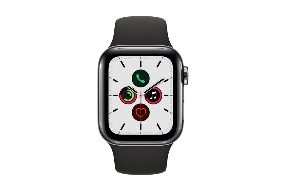 Apple Watch Series 5 GPS Cellular 44mm viền thép dây cao su