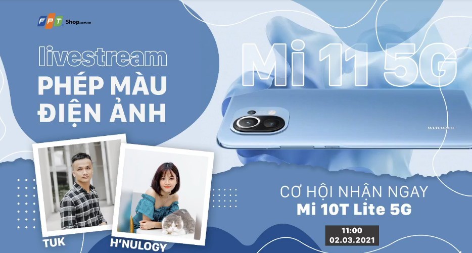 Livestream Mi 11 - Trúng Mi 10T Lite 5G