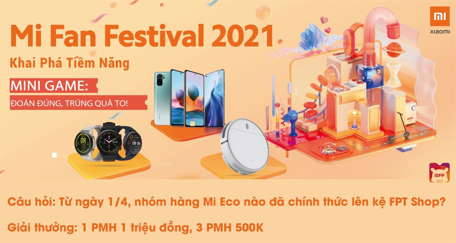 Minigame Xiaomi Mi Eco 1: ĐOÁN ĐÚNG, TRÚNG QUÀ TO!